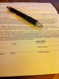 Sample Auto Insurance Form