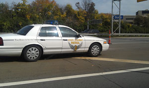 Ohio police patrol car